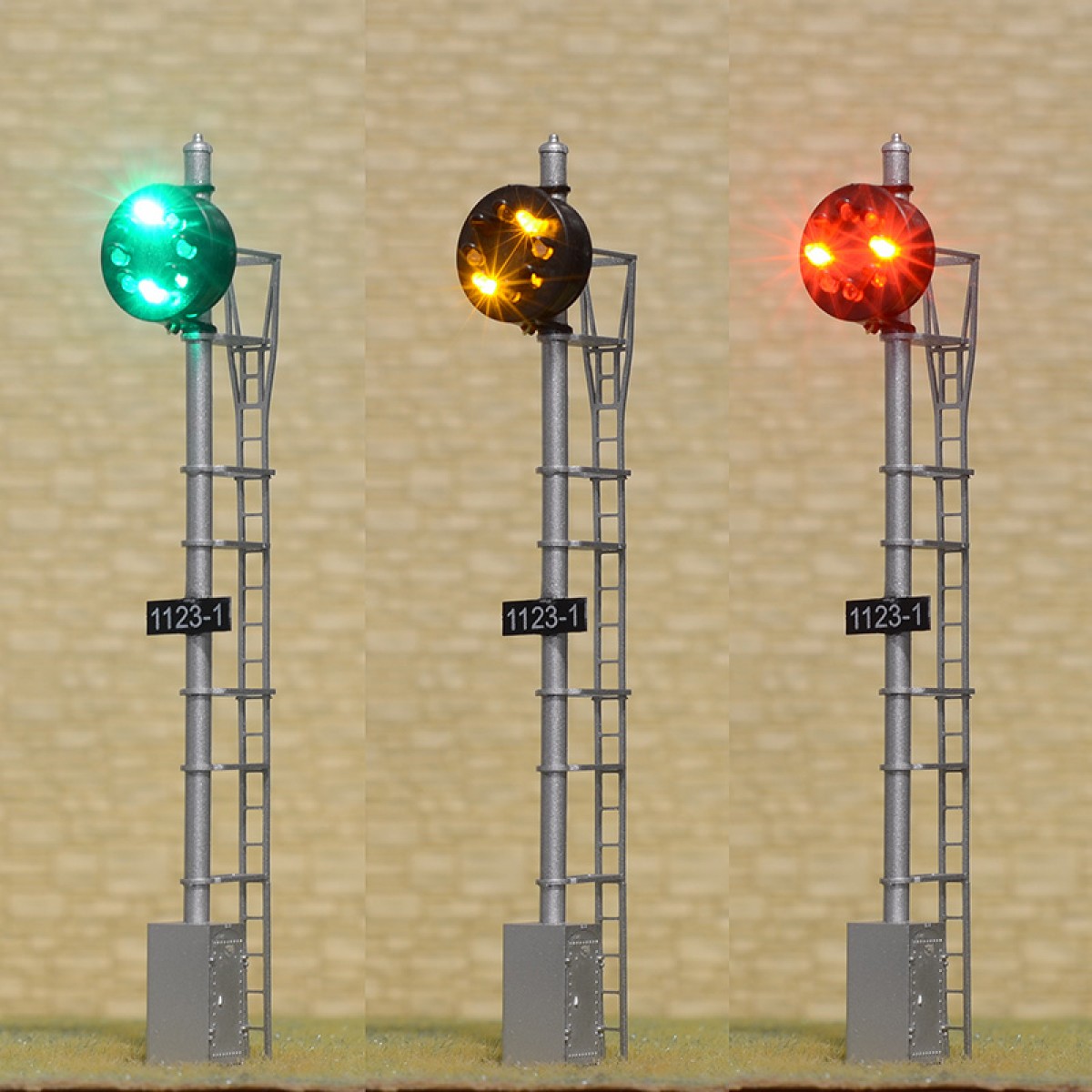 1 x HO scale model railroad CPL signal B&O LED color position light signal #CPL1 1 x HO scale model railroad CPL signal B&O LED color position light signal #CPL1
